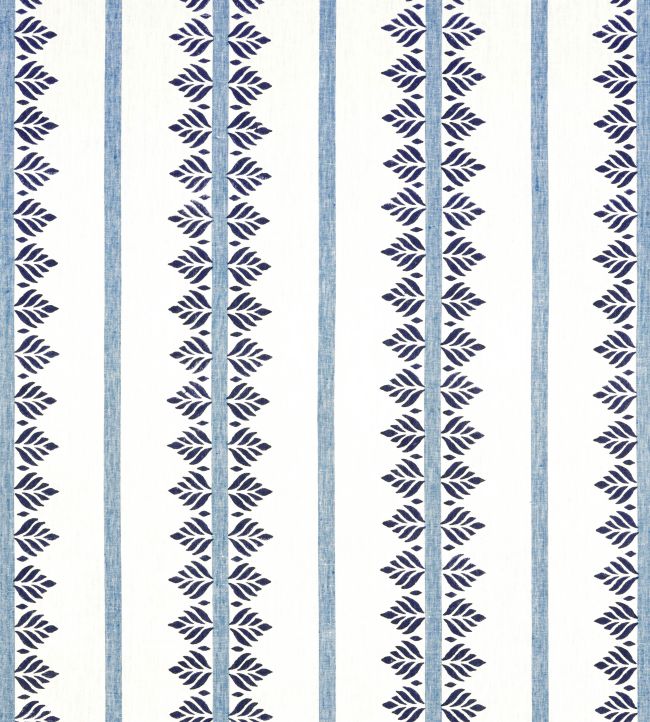 Fern Stripe Fabric by Anna French Navy