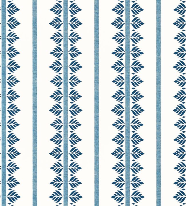 Fern Stripe Wallpaper by Anna French Navy