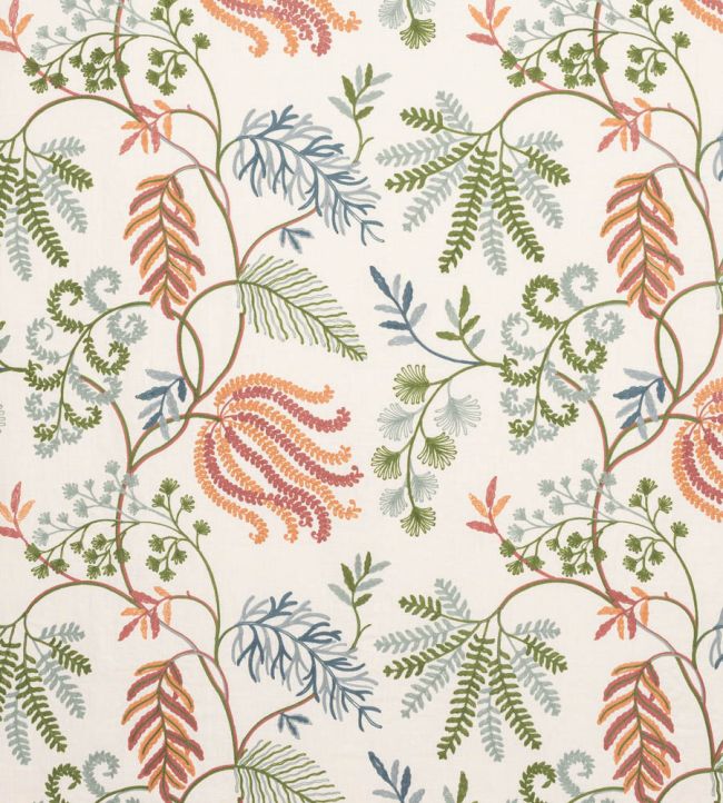 Fern Tree Fabric by Colefax and Fowler Red/Green