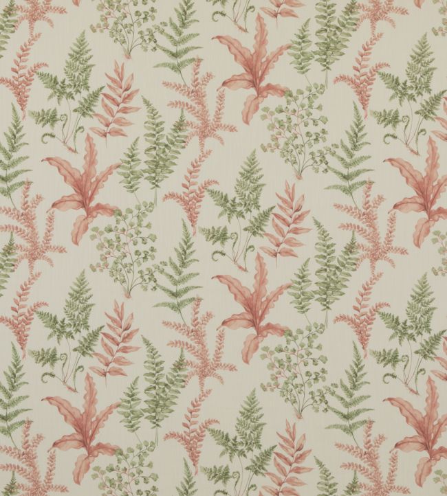 Ferndown Fabric by Baker Lifestyle Green/Pink