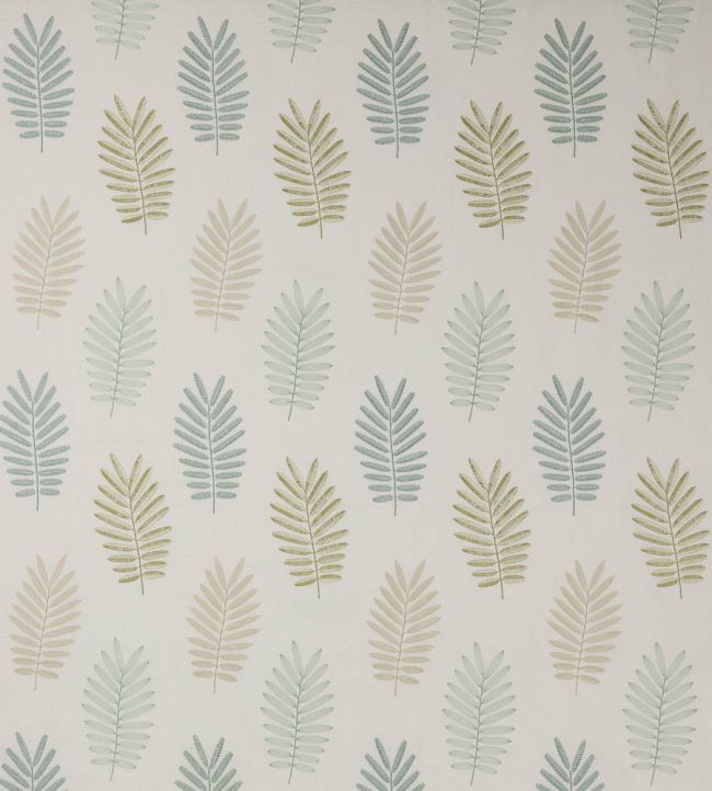 Ferndown Fabric by Jane Churchill Aqua / Leaf