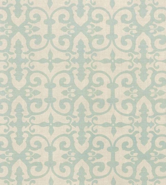 Ferne Park Fabric by Schumacher Aqua
