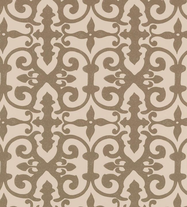 Ferne Park Wallpaper by Schumacher Berber Brown