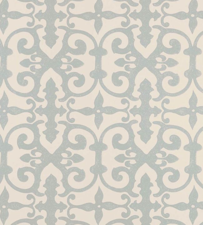 Ferne Park Wallpaper by Schumacher Orpington Blue