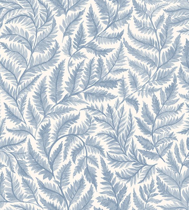 Ferns Wallpaper by Borastapeter Blue