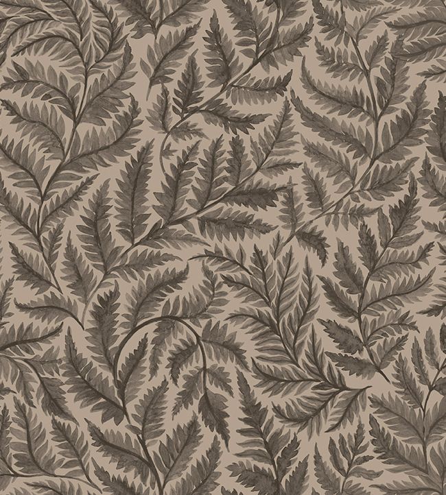 Ferns Wallpaper by Borastapeter Brown