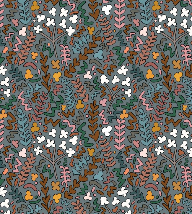 Fields of joy Wallpaper by Ottoline Grey