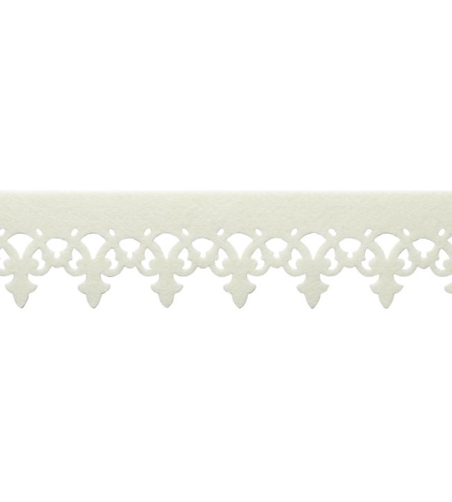 Finlay Scalloped Border Trimming by Samuel & Sons Ivory