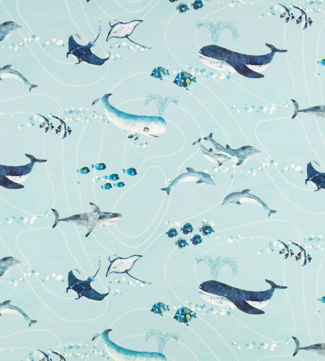 Fintastic Fabric by Villa Nova Blue