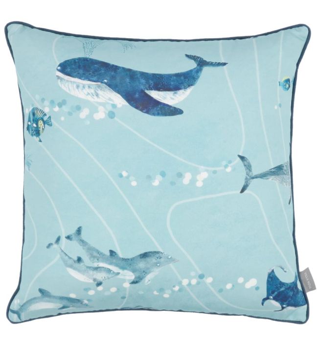 Fintastic Cushion 50 x 50cm by Villa Nova Blue