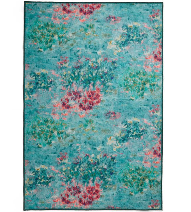 Clarke & Clarke Fiore rug Rose Teal CCFIOTEAWA7615 Rose Teal