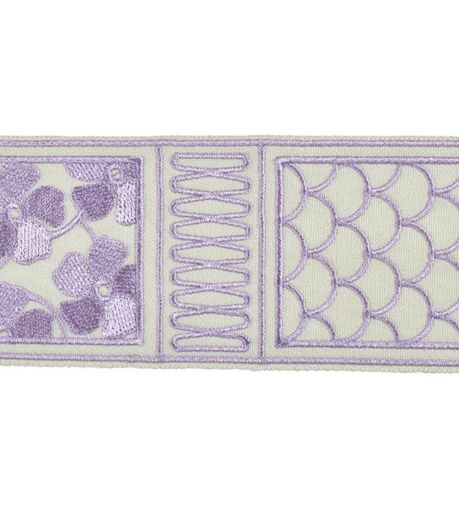 Fiorella Embroidered Braid 60mm Trimming by Houles Nebbia