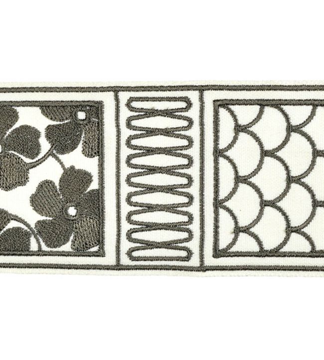 Fiorella Embroidered Braid 60mm Trimming by Houles Vento