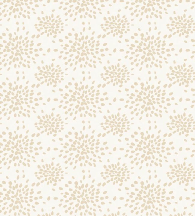 Fireworks Wallpaper by Scalamandre Beige On White