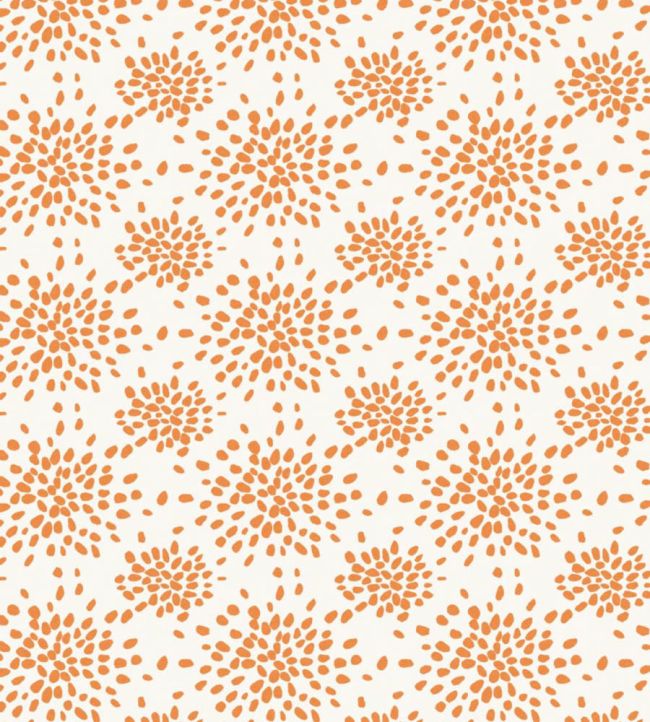 Fireworks Wallpaper by Scalamandre Tangerine