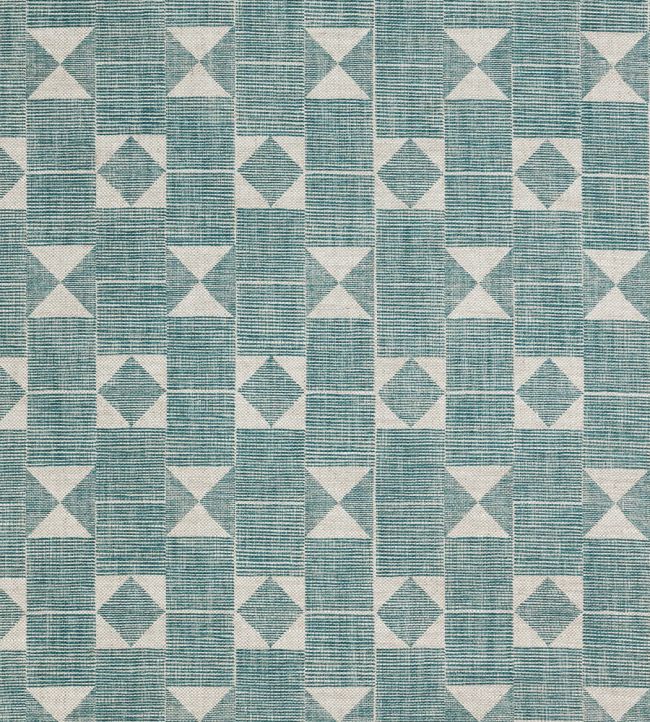 Flag Fabric by Fermoie Teal