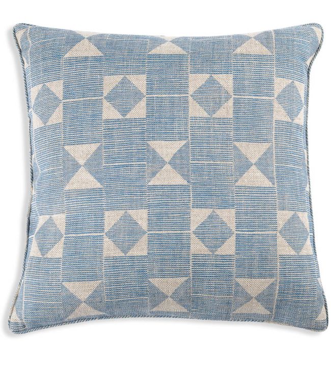 Flag Cushion 43 x 43cm by Fermoie Blue