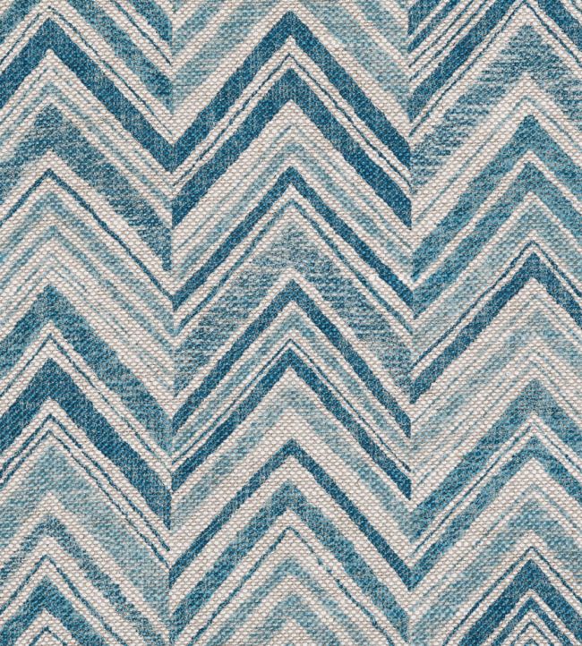 Flame Stitch Wallpaper by Fermoie Aqua