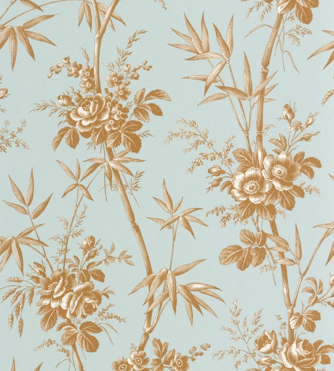 Flanerie Wallpaper by Casadeco Bleu Doux