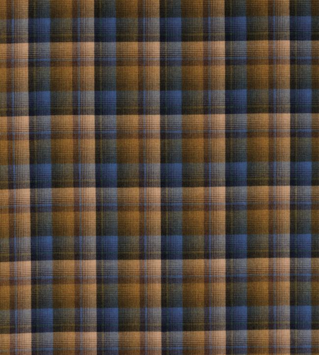 Flavigny Fabric by Nina Campbell Blue/Gold