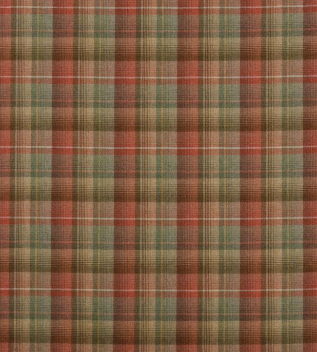 Flavigny Fabric by Nina Campbell Coral/Sage