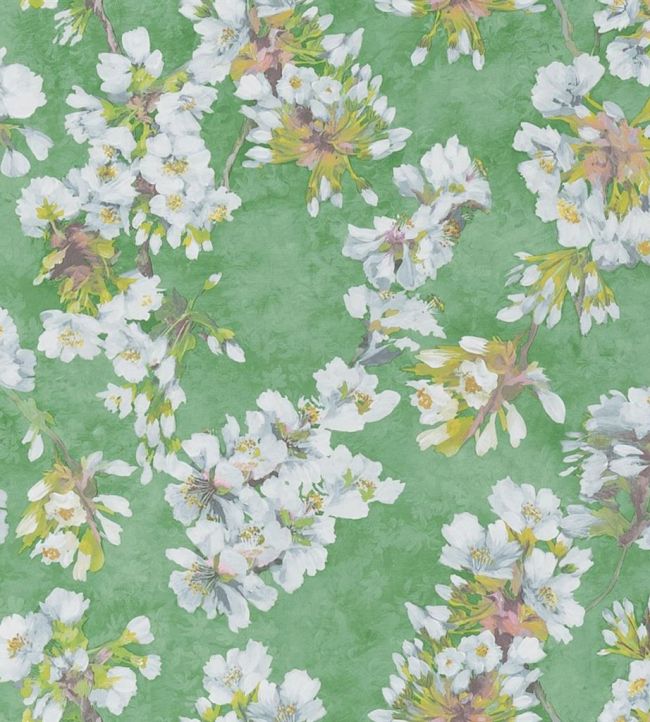 Fleur D'Assam Wallpaper by Designers Guild Emerald