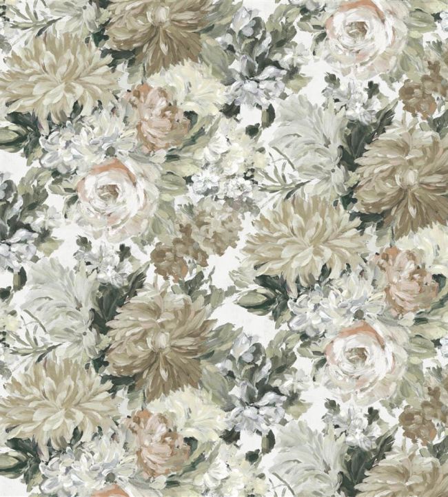 Fleur D'Artistes Fabric by Designers Guild Chalk