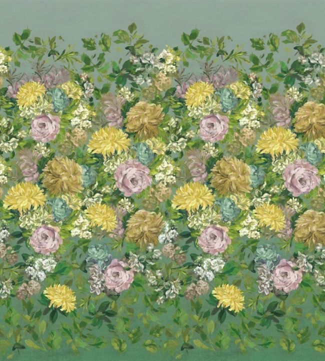 Fleur D'Artistes Mural by Designers Guild Vintage Green
