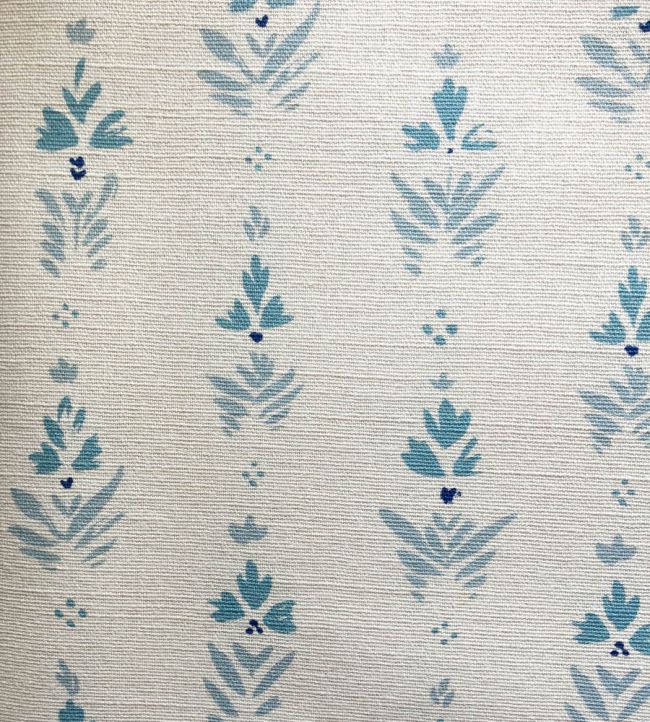 Fleur Fabric by Kate Medlicott Blue-Blue