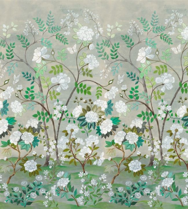 Fleur Orientale Fabric by Designers Guild Celadon