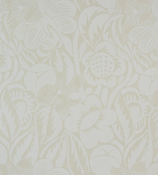 Fleurs Etoilees Wallpaper by Christopher Farr Cloth Vanilla