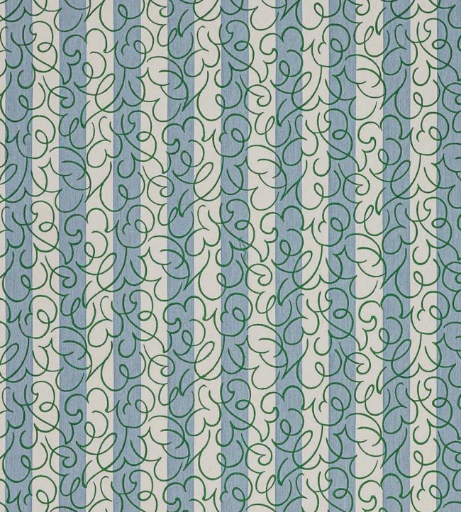 Flo Stripe Fabric by Scion Mist/Jade