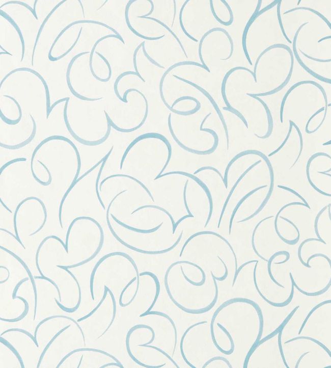 Flo Swirl Wallpaper by Scion Cornflower