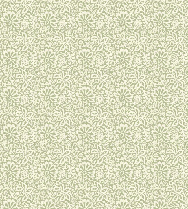 Flora Wallpaper by GP & J Baker Green