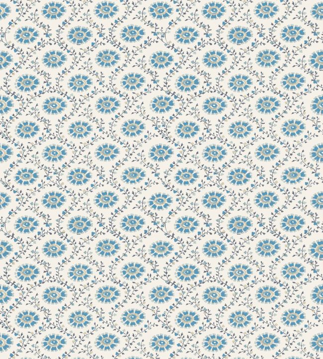 Floral Ogee Wallpaper by DADO 01 Blue