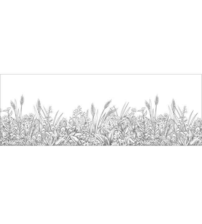 Floral Shades Wallpaper by Caselio Noir Et Blanc