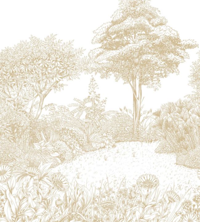 Floral Square Mural by Caselio Caramel
