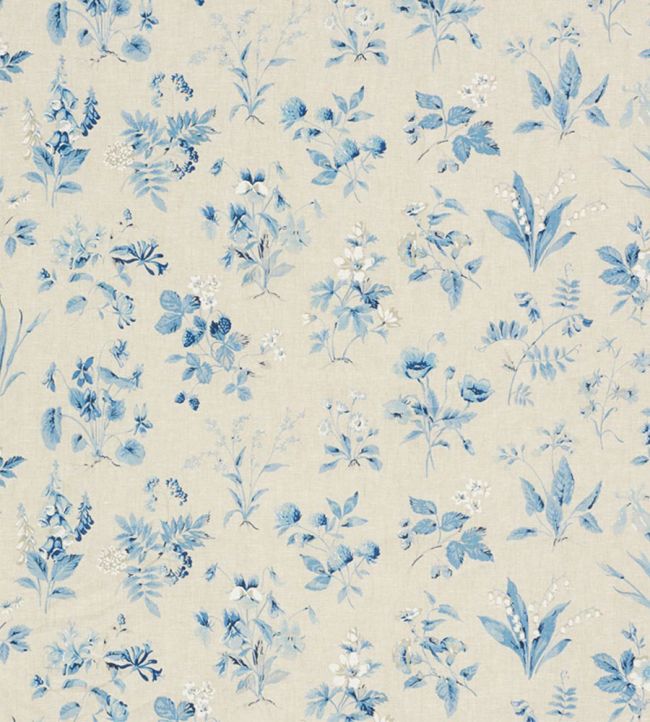 Floreana Fabric by Schumacher Blue