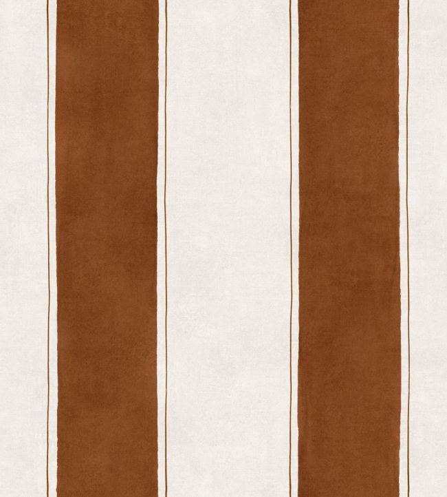 Florentine Stripe Wallpaper by Coordonne Coffee