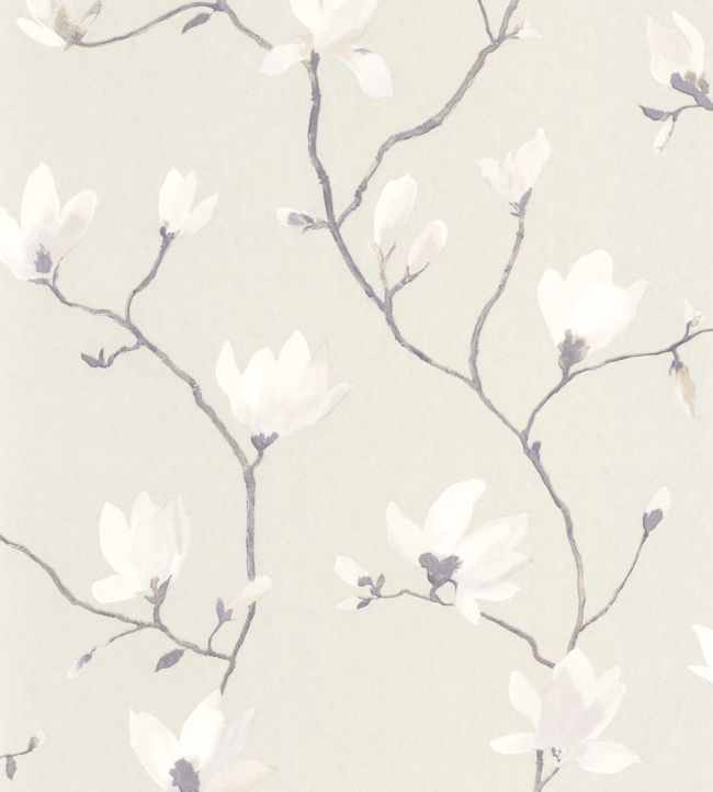 Florescence Suzhou Wallpaper by Casadeco Blanc Coton