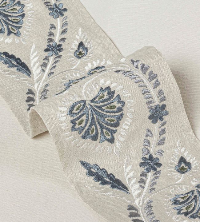 Florinda Braid Trimming by Colefax and Fowler Blue