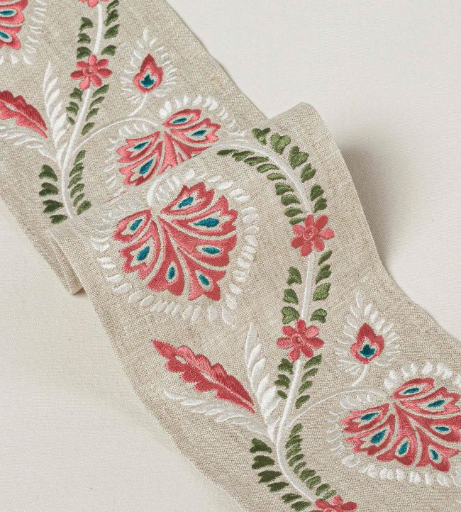 Florinda Braid Trimming by Colefax and Fowler Pink/Green