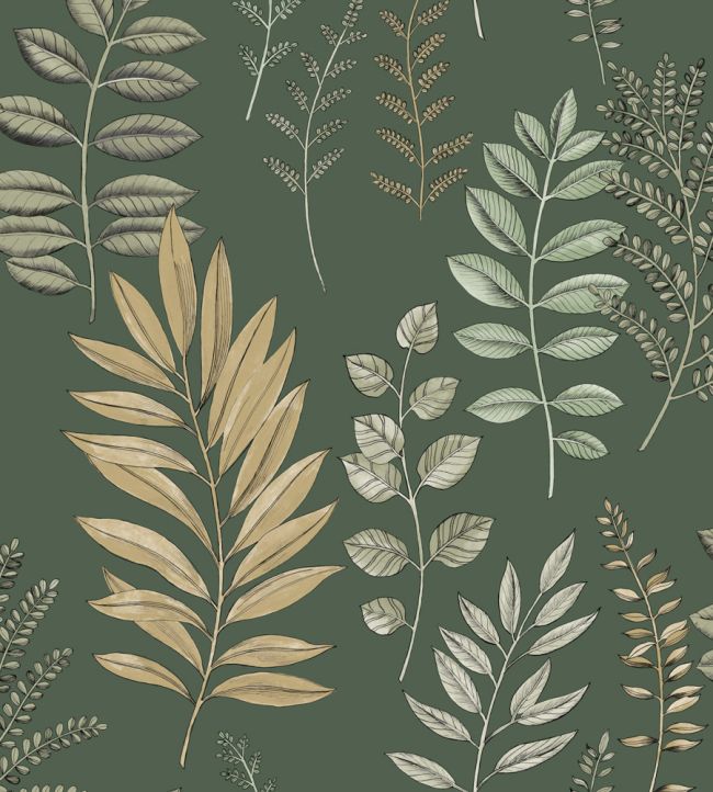 Florium Wallpaper by Caselio Vert Anglais