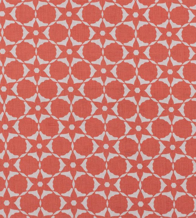 Flower Cut Out Fabric by Vanderhurd Coral/Champignon
