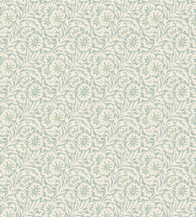 Flower Patch Wallpaper by GP & J Baker Aqua
