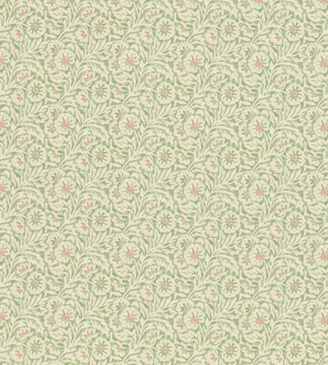 Flower Patch Fabric by GP & J Baker Green