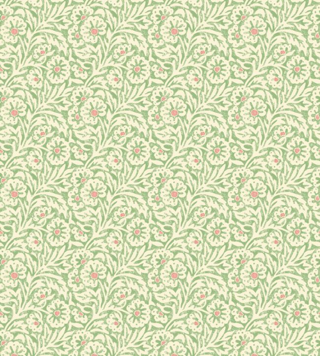 Flower Patch Wallpaper by GP & J Baker Green