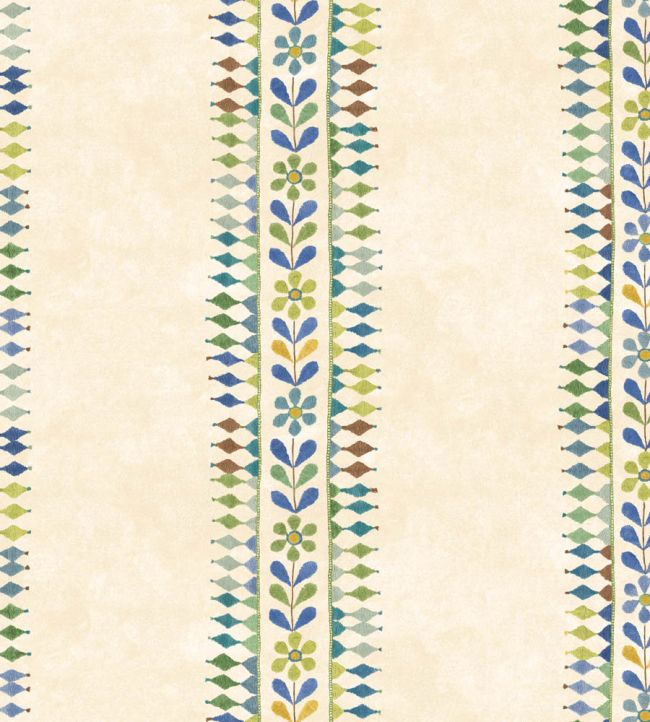 Flower Pot Wallpaper by GP & J Baker Blue/Green