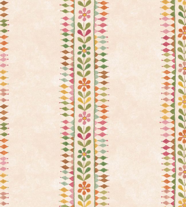Flower Pot Wallpaper by GP & J Baker Green/Pink