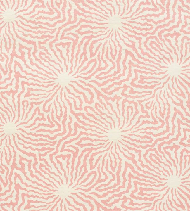 Flower Shock Sisal Wallpaper by Schumacher Peony